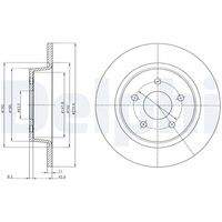 DELPHI BG4533C Bremsscheibe