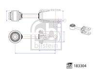 FEBI BILSTEIN 183304 Stange/Strebe, Stabilisator