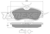 TOMEX Brakes TX11121 Bremsbelagsatz, Scheibenbremse