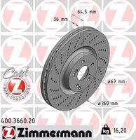 ZIMMERMANN 400366020 Bremsscheibe