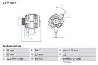 BOSCH 0986080030 Generator