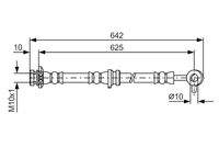 BOSCH 1987481572 Bremsschlauch