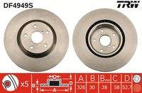 TRW DF4949S Bremsscheibe