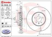 BREMBO 09D54923 Bremsscheibe
