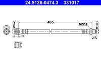 ATE 24512604743 Bremsschlauch