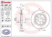 BREMBO 09498721 Bremsscheibe