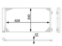 MAHLE AC751000S Kondensator, Klimaanlage