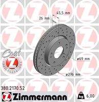 ZIMMERMANN 380217052 Bremsscheibe