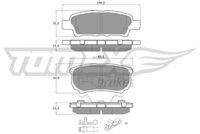 TOMEX Brakes TX1487 Bremsbelagsatz, Scheibenbremse