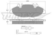 TOMEX Brakes TX1502 Bremsbelagsatz, Scheibenbremse