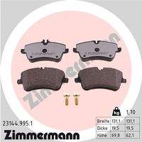 ZIMMERMANN 231449951 Bremsbelagsatz, Scheibenbremse