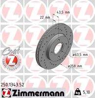 ZIMMERMANN 250134352 Bremsscheibe