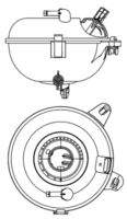 MAHLE CRT21000S Ausgleichsbehälter, Kühlmittel