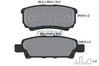 TEXTAR 2401401 Bremsbelagsatz, Scheibenbremse