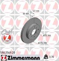 ZIMMERMANN 590256920 Bremsscheibe