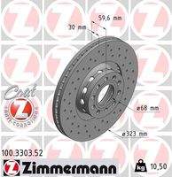 ZIMMERMANN 100330352 Bremsscheibe