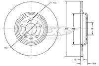 TOMEX Brakes TX7250 Bremsscheibe