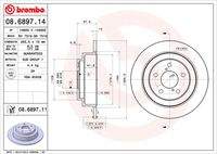BREMBO 08689711 Bremsscheibe