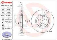 BREMBO 09D41411 Bremsscheibe