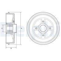 DELPHI BFR595 Bremstrommel