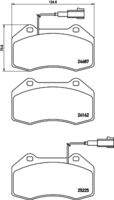 BREMBO P23162 Bremsbelagsatz, Scheibenbremse