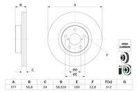 BOSCH 0986479E69 Bremsscheibe