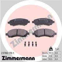 ZIMMERMANN 237801701 Bremsbelagsatz, Scheibenbremse