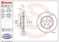 BREMBO 09D51011 Bremsscheibe