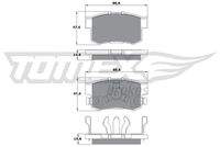 TOMEX Brakes TX1753 Bremsbelagsatz, Scheibenbremse