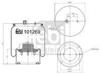 FEBI BILSTEIN 101269 Federbalg, Luftfederung