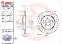 BREMBO 08A0292X Bremsscheibe