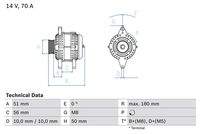 BOSCH 0986038600 Generator