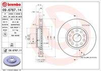 BREMBO 09676711 Bremsscheibe