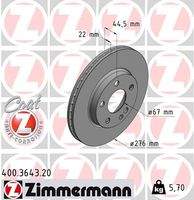 ZIMMERMANN 400364320 Bremsscheibe