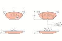 TRW GDB1658 Bremsbelagsatz, Scheibenbremse