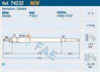 FAE 74232 Glühkerze