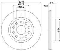 HELLA 8DD355127991 Bremsscheibe