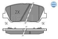 MEYLE 0252491517 Bremsbelagsatz, Scheibenbremse