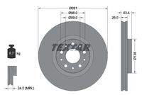 TEXTAR 92304803 Bremsscheibe