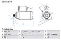 BOSCH 0986019890 Starter