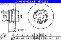 ATE 24013002332 Bremsscheibe