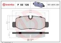 BREMBO P50126 Bremsbelagsatz, Scheibenbremse