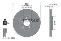 TEXTAR 92197103 Bremsscheibe