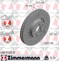 ZIMMERMANN 400550370 Bremsscheibe
