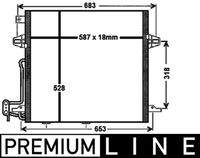 MAHLE AC756000P Kondensator, Klimaanlage