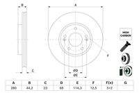 BOSCH 0986479F36 Bremsscheibe