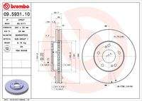 BREMBO 09593110 Bremsscheibe