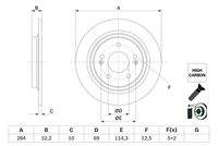BOSCH 0986479G77 Bremsscheibe