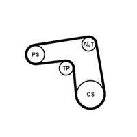 CONTINENTAL CTAM 7PK1076K1 Keilrippenriemensatz