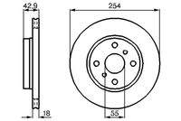 BOSCH 0986478585 Bremsscheibe